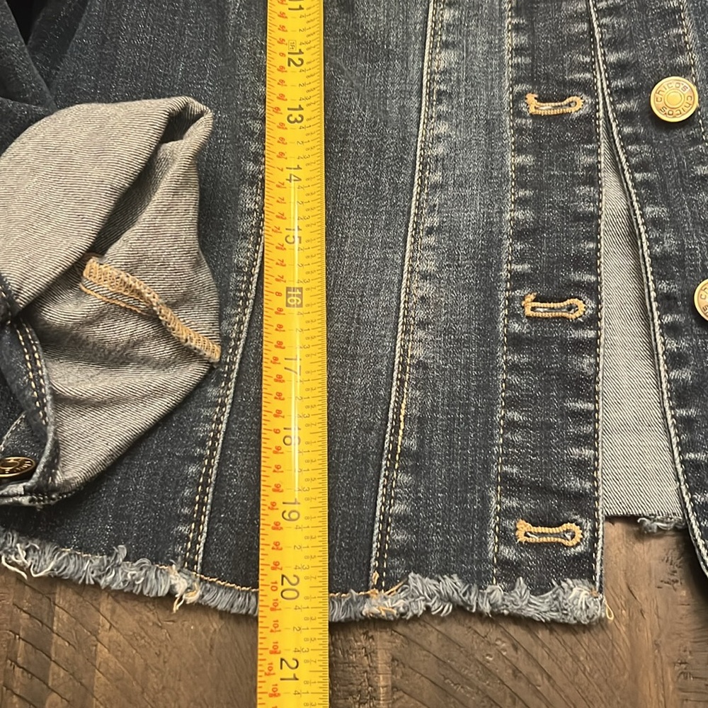CHICO'S JEAN Jacket Petite Small (1) - Picture 6 of 9